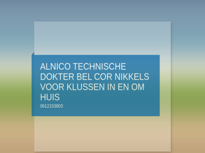 0612153803 1 alnico bel cor dokter huis kluss nikkel technisch