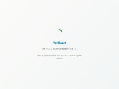browser ctrl even gecontroleerd geduld herlad mocht pagina prober r shift verificatie verify werk
