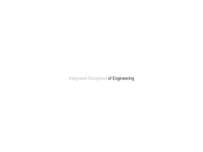 disciplines enginer integrated
