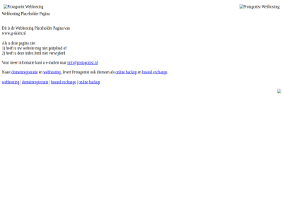 1 2 backup dienst domeinregistratie e e-mail exchang geupload hosted index.html info@protagonist.nl informatie kunt levert mail naast onlin pagina placeholder protagonist verwijderd webhost websit www.g-skien.nl ziet