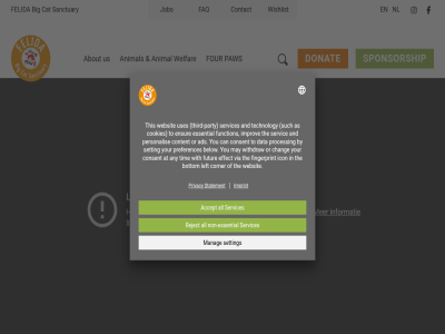 a about animal big by cat contact donat faq felida four imprint job nl paw privacy project sanctuary sponsorship statement us welfar wishlist