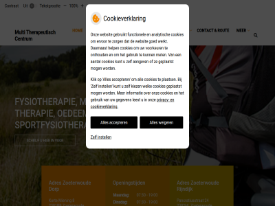 -40187963 00 06 07 10 100 19 2381bb 2382hl 24 30 8 accepter adres centrum contact contrast cookie cookieverklar dinsdag dorp email fysiotherapie hom hoofdmenu instell kort maandag manuel menu miening multi oedeemtherapie openingstijd pancratiusstrat privacy rijndijk schrijf specialism sportfysiotherapie submenu tariev tekst tekstgrot tel therapeutisch therapie vergrot verklar verklein weiger woensdag zoeterwoud