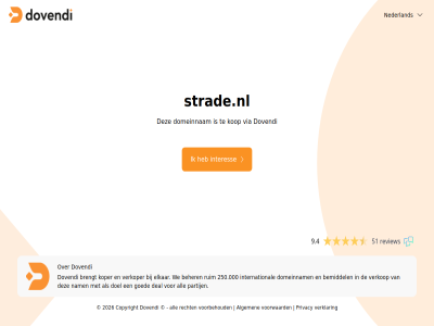 2026 250.000 51 9.4 algemen all beher bemiddel brengt copyright deal doel domeinnam dovendi elkar goed interes international kop koper nam nederland partij privacy recht review ruim strade.nl verklar verkop verkoper via voorbehoud voorwaard we