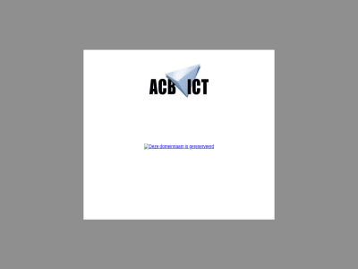 acb domeinnam gereserveerd ict