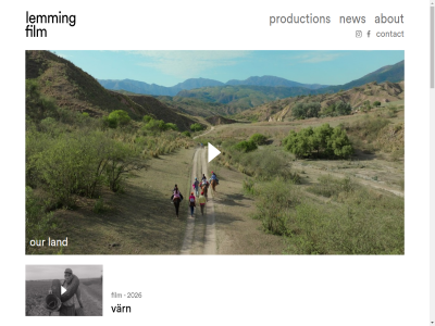 about contact film hom land lemming new our paus production varn