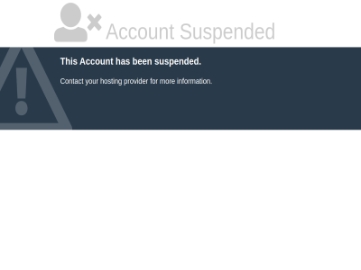 account ben contact for has hosting information mor provider suspended this your
