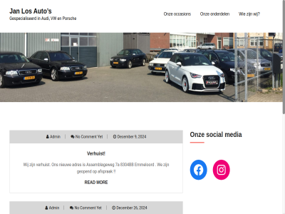 2024 26 7a 8304bb 9 admin adres afsprak assemblageweg audi auto bedank blog by comment content dag december di di-za e eind emmeloord feestdag feestelijk fijn gelukk geopend geslot gespecialiseerd gevuld geweld gezell googl grag herinner iederen info@janlosautos.nl jan jar kerstwens kijk klik loopt los ma map media mog mooi mor nieuw nieuwjar no occasion onderdel onz openingstijd porsch powered proudly read rit s skip social stur ten terug tijd to verhuist vind voorspoed vw warmst warmt we wens wij will wordpres yet za zo-ma