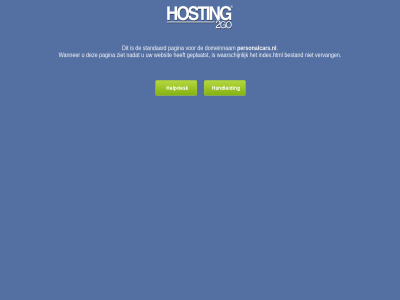 2go b.v bestand domeinnam geplaatst hosting index.html nadat pagina personalcars.nl standaard vervang waarschijn wanner websit ziet