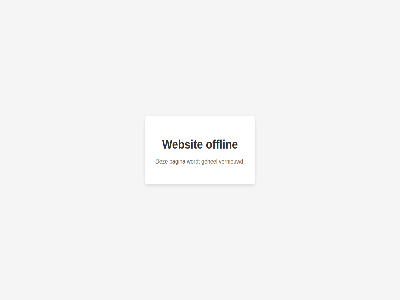 gehel offlin pagina tijdelijk vernieuwd websit