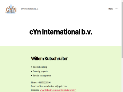 /in/willemkutschruiter 12 24315383 6942 b.v btw by cyn didam geulecampweg interim international internetwork it kutschruiter kvk linkedin management menu netherland nl809498078b01 pb powered project security the to top willem wordpres www.linkedin.com www.linkedin.com/in/willemkutschruiter