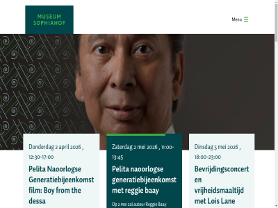 -13 -17 -200 -23 00 070 10 11 12 15 18 1945 2 2026 2514 30 45 5 50 60 accommodatie activiteit afbeeld agenda all april augustus auteur bay bekijk belef betekenis bevrijdingsconcert bevrijdingsdagavond bezoeker bijzonder blijf blijv boy collectiev culturel daarvan del den dessa diem dinsdag disclaimer donderdag erfenis erkenn evenement film from gan gebruik gedeeld gehuisvest generatiebijeenkomst hag heden herbergt herdenk herinneringscentrum hero historisch hom hoogt houdt imag indie indisch info@museumsophiahof.nl informatie ingan inhoud inschrijv jr kantor lan lois loyaliteit maakt maandelijk mailbox maluku medewerker mei menu moluk museum museumcaf museumwinkel naast naoorlog national nederland nederlands-indie nieuw nieuwsbrief onderzoekt onz organisaties overslan pag pelita per platform praktisch privacy programma reggie s schrijf social sophiahof sophialan springlev stichting tentoonstell the thema toekomst uitmak vacatures verbeeldt verklar verled vestig via voet volg volled vrijheidsmaaltijd wilt www.museumsophiahof.nl zaterdag zien