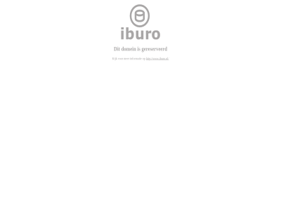 bv domein gereserveerd iburo informatie kijk registered url www.iburo.nl