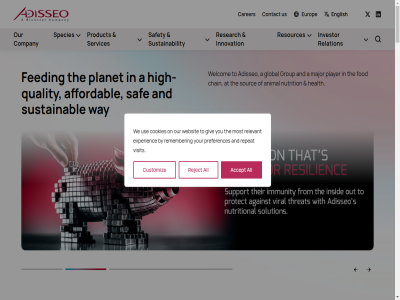 08.12.25 18.09.25 2025 29.10.25 50 85 a about accelerated accept additives addres adisseo advanc advances affordabl aim all and animal aquacultur are around articl as at award behavior being billion bom brighter building burgos busines by capabilities carer carry celebrates chain challeng challenges cherish cis collaboration combined commitment committed company connect consumption contact content contribut contribution cookie cookies cost crucial customer customiz cycles day dedicated deliver designed develop differenc digestibility digital discover efficiently english ensur entir environmental essential established europ every excellenc experienc expertis fast fast-grow fed feeding fod footprint for from full fully futur get giv global governanc grant group growing growth has health high high-quality hub human impact improv industry information innovat innovation innovativ insight integrated into investor it its itself join joining key knowing latest lca leader learn legal lif lifestyles linkedin lives major mak makes manner market meat met method milk minimiz mor most navigation ned new nutrition nutritional offer on optimiz our out overall part pattern peopl performanc physiological planet player playing policy poultry preferences privacy producer product production profitability profitabl project promot provid provides quality quantity question read reboost reconfigur reduc region reject relation relevant remember repeat research resources respond responsibl rol ruminant saf safety scientific search sector secur services shap sitemap solution sourc sp species species-specific specific stag stand strenght strength strives successes support sustainability sustainabl swin tailored technology that the their through to today touch transform two unique us use visit way we websit welcom well well-being who why will with work world x year you young your