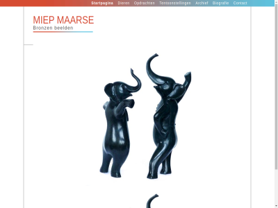 archief arttrust.nl beeld biografie bronz contact dier mar miep opdracht startpagina tentoonstell webdesign