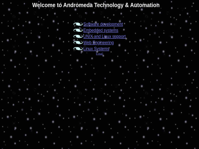 and andromeda automation development e embedded enginer linux mail softwar support system technology to unix web welcom