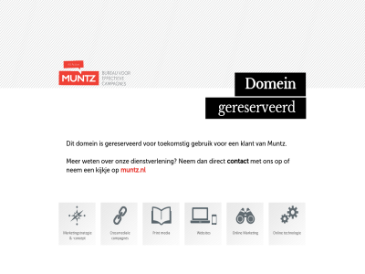 contact dienstverlen direct domein gebruik gereserveerd klant muntz muntz.nl muntzdomain nem onz toekomst wet