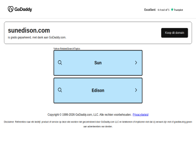 -2026 1999 adverteerder all bedrijf beteken copyright dank derd disclaimer domein edison elk gecontroleerd geparkeerd gev godaddy.com goedkeur gratis implicer kop llc privacybeleid product recht referenties relatedsearchtopic servic sit sun sunedison.com verwant voorbehoud yahoo yahoo-relatedsearchtopic