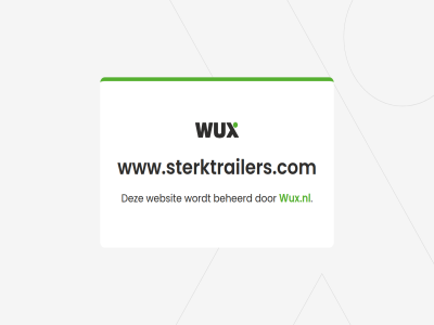 beheerd geregistreerd websit wux.nl www.sterktrailers.com