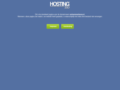 2go b.v bestand domeinnam geplaatst hosting index.html nadat pagina standaard verkammanbouw.nl vervang waarschijn wanner websit ziet