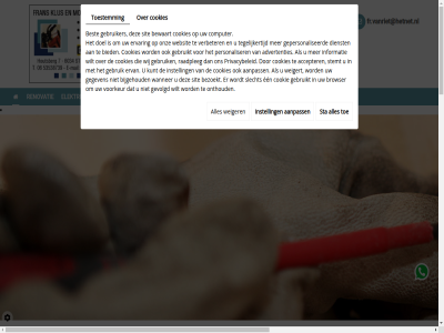 +31858885990 -888 0 00 08 085 2 20 37 5990 6034st 7 a aanklopp aanlegg aanpass aanspreekpunt achter advertenties afsprak all allen allerhand allround bell bent bereik bericht beroep best bewaart bewerk bied binn blijf bovendien buit central computer contact contactformulier contactgegeven cookie cookie-instell cookies cv cv-onderhoud dag dankzij de denk deskund dezelfd dienst doe doel doordat draai een eigen eind elektra elektriciteit elektrisch elektro elektro-expert ervar evenen eventueel expert expertis feit fr.vanriet@hetnet.nl fran gebied gebruik gebruiker gebruikt gedur gepersonaliseerd gerust gezocht ging grag hand hanter hart helemal help hog hoogwaard houtsberg indien info informatie informer installateur installatiebedrijf installaties installatiewerkzam instell jar jou jouw kabel keurmeester klant klus klusbedrijf klusexpert klusjesman kluss klussenbedrijf koeltechniek komt kun kwaliteit lat leiding leverancier limburg loc locatie loodgieter loodgieterswerk maakt maandag mak material med mogelijk montagebedrijf monteur naast nagenoeg nederweert nederweert-eind nem nodig o.a offert officieel omgev onaangenam onderhoud ontstopp onz openingstijd overleg pak perfect person personaliser plan privacybeleid problem profiteert project raadpleg raketbor recht regio rehema rehema-cv rekent renovatie renovatiebedrijf renovatiewerk resultat rioler riool ruim s schakel servic sit snel snell specialist spoedgeval spoedgevall spoedig sta stan stat t/m technisch tegelijkertijd ten terecht teven tevred tijden toe toestemm tuininstallaties tuinsproeier tuinverlicht uitbested vak veelvoorkom vel verbeter verder verhelp verrass verstopt vervang verwarm verzeker via voer volst voorbehoud voordel voorop vrag vrijblijv wc websit weiger wens werk werkwijz werkzam wij wijd wilt woord www.fransklus.nl z zaterdag zelf zet ziet zit zoal zodat zoek zorgvuld