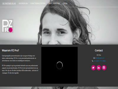 +31 0 3606 711 72 a contact dienst functionaliteit hr info@pzpro.nl j login onz partner pro pz voordel waarom x