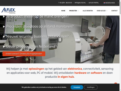 +31 0 00 2718 30 300 362 79 aanpass aansluitleid aanstur aardhommel accepter actief afstand air alflex all allerhand alternatief api app apparatur applicaties arbeidskost backend bandall banderolleermachines banderoller basis batterij batterij-gevoed bedrukt bekend ben beproev bereik beschik bespar best bestuiv bestur besturingselektronica beteken betrouw bied bijvoorbeeld binneninstallaties biological biologisch blauw blauw-roodlan bloem bluetooth bombus breng bundel cfsi cloud co2 coating component concept concurrer conformal connectiviteit contact cookies daarmee data databases datalogger declaration dedicated dgt dgtcloud dgtcloud-servic dichtheidsbeproev dienst digital doorzet draadlos draadloz draai durv eenvoudiger eig elektronica elektronisch elkar embedded end enorm ervar extern extra faciliteit financier firmwar folie fota front front-end gas gas-aansluitleid gaslektester gebied gebouw gebrek gebruik gebruikt gebundeld geeft geld gepatenteerd gev gevoed gewasbestuiv gewass gewon goed grag grot groter handmat hardwar help hierin hiermee hiervor hog hom hommel hoofd huis idee ideeen inclusief info@alflex.nl informatie inmiddel inspectie installaties instell intelligent intern internet invester iot iot-oploss jar kennis kijk klant klein koffie kopj koppert kort krijgt kunt kwaliteit kweekt lagedruk lagedruk-aansluitleid lat les lever liever ligt lijn lora maakt maatwerk machinebestur machines mad mak market markt mee meest met middel milieubewust mobiel moet mogelijk monitor natur nb nb-iot nederland nem nieuw nl nodig noodzak nooit o.b.v omgev ondernemer ontbreekt ontdek ontmoet ontwerp ontwikkel onz open oploss optisch overtuigd papier participer pc pcb plc portal praktijk presenter prijsniveau prima privacy probeert process producer product productie proef prof project prototypes reach realiser resultat risico roh rond roodlan s samenwerk schadevrij selectiv sensor sensor-informatie series server servic sit sk slimm slimmer smart smd smd-lijn snell sneller