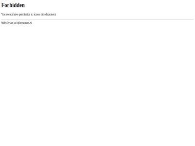 403 acces at do document forbid hav informatters.nl not permission server this to web you