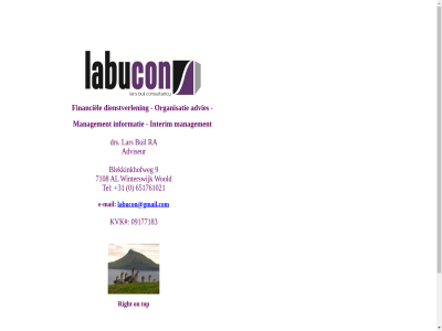 +31 0 09177183 651761021 7108 9 advies adviseur blekkinkhofweg buil dienstverlen drs e e-mail financiel informatie interim kvk labucon@gmail.com lar mail management on organisatie paginatitel ra right tel top winterswijk woold