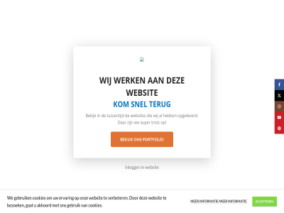 accepter akkoord bekijk bezoek cookies ervar gat gebruik giaris informatie inlogg kom maintenanc onz opgeleverd pagina portfolio snel super terug trot tussentijd verbeter we websit websites werk wij