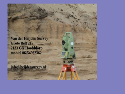 -54962362 06 2133 217 belt grot gx heijd hoofddorp info@heijdensurvey.nl mobiel survey