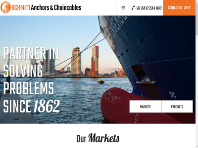 +31 0 10 100 17 18 1862 2019 234 24 24/7 3336 88 a about accessories all an anchor anchorchain and appliances at b.v back best brochur built can certification chaincables com common company concern congratulation contact custom custom-built dating delivery developed download either enormous equipment excited experienc fast for from has hav history homepag hour impa industry info@schmitt-anchors.com inland into it july kreekweg larg lc linkedin lok london long maintain major makes marin maritim market member mooring ned netherland new numerous offer offic offshor on open or organisation other our partner perfect policy position problem product rang ready rent repair rog rotterdam sal sam scheffel schmitt secured see september servic ship shipping sinc solving stock supplier supplies term the this thursday to towing tuesday types us used venue very waterway we wednesday wher wid with world worldwid xander your zwijndrecht