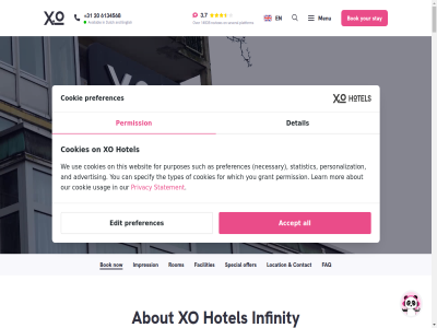 +21 +31 /drop-off 00 10 100 1063 11 12 12pm 133 13m2 14535 15 16m2 18 18m2 1994 2 20 2025 2026 25 28m2 3 3.5 3.7 40 45 6134568 7 a about accept accommodat account acros additionally advantag advertis advis after age ago agree aim airport alcohol alcoholic all allowed alon also amenities amsterdam an and any app appreciat approved are areas around artemis as asked assuranc at attraction automatically availabl away bar bas bathrom be beautiful bed befor benefit best beverages big bik bit block blue bok booked booking box break breakfast bring buffet but button by can cancellation card carpet carto cash center centr check check-in check-out checkout city clean cleaning click clos coffee cold com comfortabl comfy coming common community condition confirmed contact content contributor convenienc convenient conveniently cookie cookies cost cour coutur cut daily day deal design designated desk detail direct direction directly directory discount discover do doesn don dream due dutch dynamic early eastern easy edit email engag english enjoy entir equipped every everyon everyth exactly excursion experienc explor extra facebok facilities fact family faq far featured fel fi find flat flat-scren flavour flexibl follow for four free frequently fresh friend friendly from from/to fryslân gain getting gift god gogh googl gorgeous grant great group guaranted guest hairdryer hand happier has hav heart helpful high highlight hop host hot hotel hotelstars.eu hous how however i immediately impression includ infinity info@xohotelsinfinity.com information inner instagram invites it item jn k ketsirin khn kiosk know lastnam lat later leaflet learn let levell lik lin linen link linkedin ll located location looking loved lovely m mad mak makes making mall map market matter media meeting member menu middl minimum minutes money month mor more-button morning most much mybookings.com nam near necessary ned neighborhod neighbourhod netherland new newsletter next no non non-smok not now offer oft o