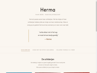 100 100x100 32 60x60 64 80x80 90 atelier beetj cm column elkar ermee even foto gedenk gemaakt gezell goed haartooi herinner herma herma-atelier herma-atelier.nl i ii indel jouw juist jullie kijkt klik kopp levensbom liefdevoll mak memoriam mogelijk nalatenschap oog passie s schilderij schuiv som spiegel stoel stukj stukjes thomas twee v.d vakj vakjes verlies video vind vrouw wanner wer werk wes zuinig