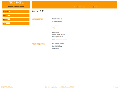 +31 0 14091995 2007 22 47302748 48076590 5.5 6 600x800 8 algemen architectur arcoso b.v btw c consultancy contactgegeven dienst disclaimer e e-mail fax gegeven geoptimaliseerd hoger hom ie info@arcoso.nl informatie koninksemstrat kvk limburg link mail niest nummer partner raoul raoul.niesten@arcoso.nl sit solution telefon voorwaard websit www.arcoso.nl zuid zuid-limburg