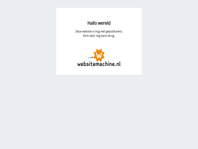 hallo wereld