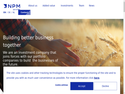 +31205705555 1 10 1077 2026 80539 9051 93 about accept accordanc added amsterdam an and approach are as authoris be beteiligung better bl breitnerstrat build building busines businesses capital click companies company contact convenienc cookie cookies covered current data declin development discover email ensur for forces function futur gent has her hereby hom i info@npm-capital.com information informed investment issue join latest lik linkedin ludwigstraß magazin market mehrwert mor much munch my new newsletter nl npm other our policy poortakkerstrat portfolio possibl privacy proces proper provid read see setting sit stay subscrib team technologies that the to together tracking uber updates us user uses value we with would you