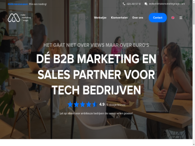 020 1 1096 13 1562 1876 20 200 2000 2025 261 3 4.9 5 5000 57 60 80 afsprak afsprek ah algemen allebei allen ambitieuz amsterdam and assessment b b2b bak barend basis bedrijf bedrijv beginn bell bent bereik bewez binn blijkt blog blueprint branch buit campagnes combiner consultancy contact content counting cpc crm ctr daarna data datapunt de deal del dik doelstell doet duivendrechtsekad duurzam edco eig eigen en engagement ervor euro event funnel gan gat geanalyseerd gebenchmarkt gebracht gedan gedraaid geholp gelijk gelov geschrev gevuld go goes googl groei groeidoelstell haalbar hard hebt hom inclusief integratie intensiteit it iwell jar jij jou jouw kanal kiez kijk klant klantcases klantverhal klar klinkt kom kost kpi lat lead les let levert linkedin linkedin-campagnes lukt magic mak man manier market markt masterclas meest meeting mens methodiek miljoen mmm moet n netwerk niveaus oc omzet ondernemer onlin onz oplever optimadata partner past plan plann praktijk prat presenc prijz privacy project prospect quick rest resultat review s sales salesteam sam samenwerk serieus slag slecht snapp snel start start-up statement stop structurel stuk team tech tja toekomst uitvind up vast verhal vermenigvuld verschill vertal view vind voorbeeld voorwaard vrag vull wallet war we websit websites welk welkom@makemarketingmagic.com werk werkt werkwijz wet wetgev wiel wij will win word zegg zichtbar zodat zorg zowel