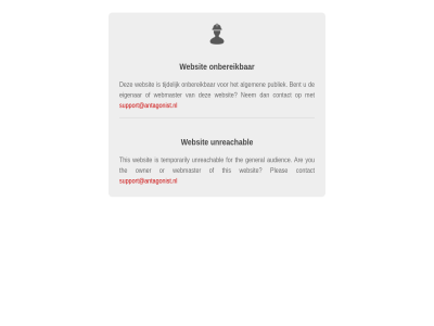 algemen are audienc bent contact eigenar for general nem onbereik or owner pleas publiek support@antagonist.nl temporarily the this tijdelijk unreachabl webmaster websit you