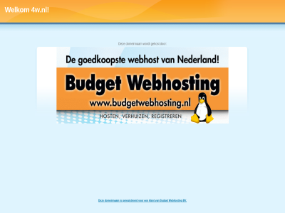 budget bv by domeinnam gehost geregistreerd hosted klant netherland the webhost