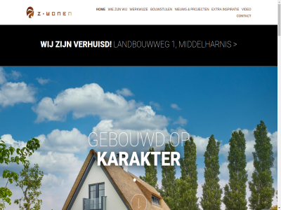 0187 1 2 3 684666 bouwstijl contact extra gebouwd hom info@z-wonen.nl inspiratie karakter middelharnis nieuw project verhuisd video werkwijz wij won z z-won